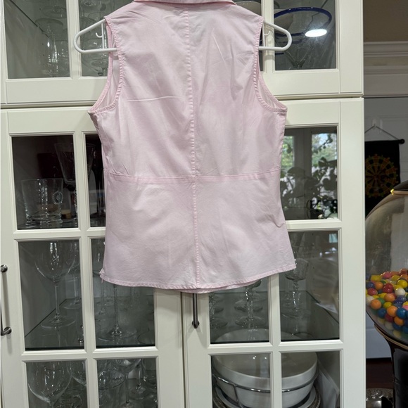 Banana Republic Pink Sleeveless Collared Women's Top - Picture 2 of 4
